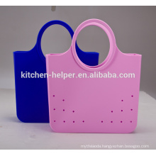 China Professional Manufacturer BPA Free 100% Food Grade Fashionable Durable Cheap Portable Silicone Ladies Bags